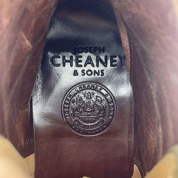 Cheaney & Sons Suede Derby Boot in Olive Green UK 7 US 8 EU 41 $425 - Picture 9 of 11